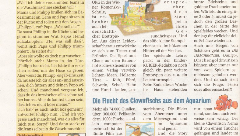 Kinder Kurier – Stempel aus dem Tier-Popo