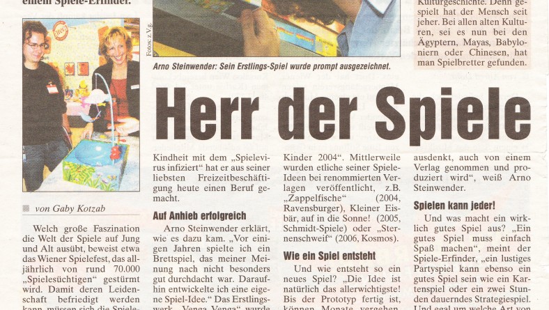Bezirksjournal – Herr der Spiele