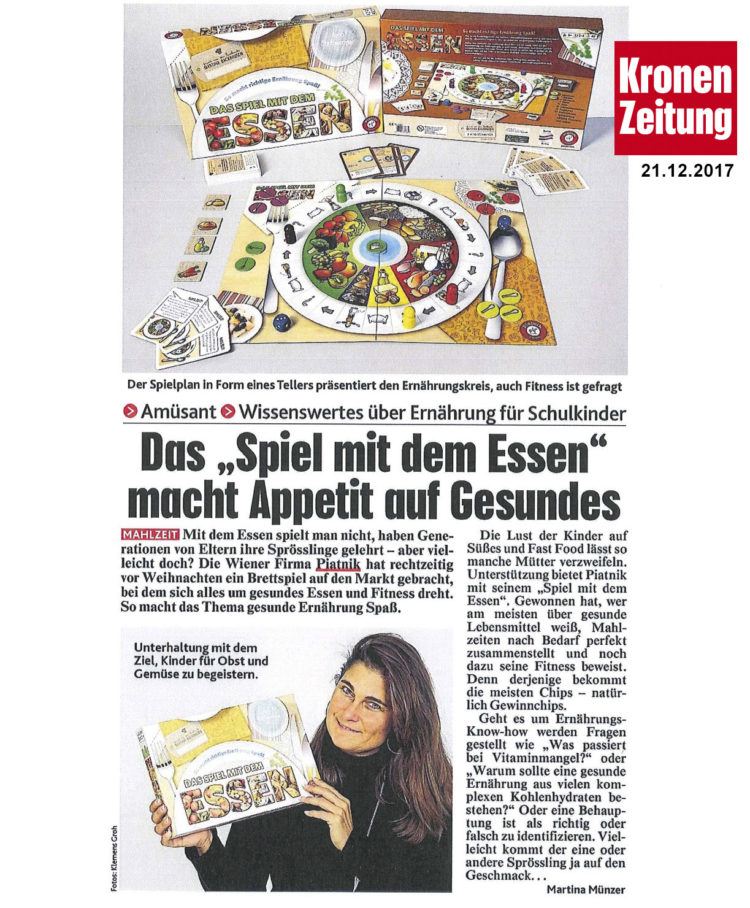 Kronenzeitung – Das Spiel mit dem Essen